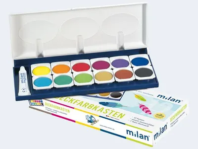 Produktbild von Deckfarbkasten, 12 Farben