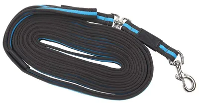 Produktbild von Longierleine Deluxe Grau-Blau