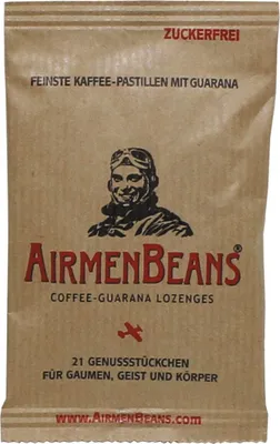 Obrázok produktu pre AirmenBeans najjemnejšie kávové pastilky s guaranou, 21 pastiliek