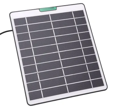 Produktbild von 5-W-Solarmodul für die Arlo Pro 5S-Überwachungskamera – Monokristallines Silizium-Solarladegerät mit 3-poliger Schnittstelle für Sicherheitskameras und Türklingeln – Schwarz