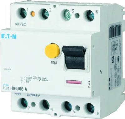 Obrázek produktu pro Eaton PFIM-40/4/03-MW, 40 A, 4pólový, 300 mA podmíněný proudový proud, 1 ks.