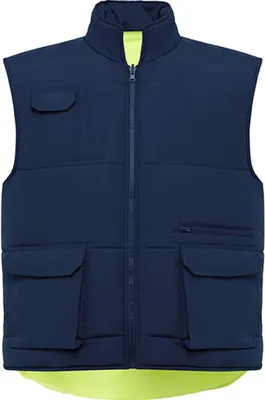 Immagine prodotto di Roly Workwear HV9313 | Gilet Persei da S a 4XL - Colore: blu navy 55/giallo fluo 221 - Taglia: 3XL