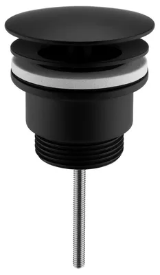 Produktbild von Sapho Nicht verschließbare Waschbecken-Ablaufgarnitur 5/4", große Stopfen, 5-65mm, Schwarz matt
