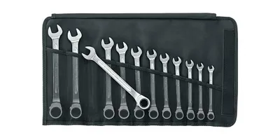 Image de Jeu de clés à cliquet 17/12 12 pcs. SW 8-19mm réversible STAHLWILLE