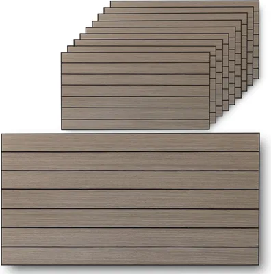 Obrázok produktu pre Samolepiace stenové panely 3D s dreveným vzhľadom – samolepiace dlaždice z PVC – obklady stien bez vŕtania – možné rezanie na mieru – sivá farba 60 x 30 cm – pre hladké vnútorné povrchy