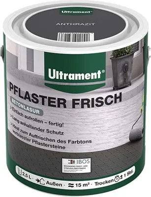 Produktbild von ULTRAMENT Pflasterfrisch Lasur anthrazit 2,5 l