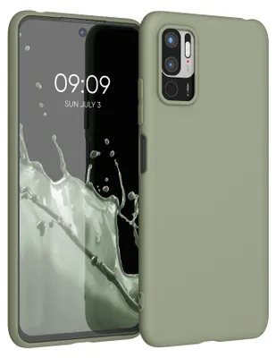Produktbild von kwmobile Handyhülle für Xiaomi Redmi Note 10 5G Hülle - TPU Case - Kabelloses Laden - Schutzhülle Cover in Graugrün