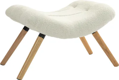 Produktbild von HOMCOM Sitzhocker, Fußhocker, Polsterhocker, Fußstütze bis 120 kg belastbar