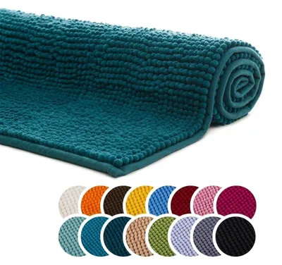 Produktbild von Badematte aus Mikrofaser 60 x 100 cm Geeignet für Fußbodenheizung