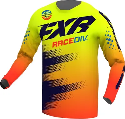 Image de Maillot de motocross FXR Clutch Stripes, gelb/orange, 2XL