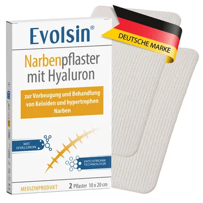 Immagine prodotto di Evolsin cerotti per cicatrici con ialurone 10x20 cm 2 pz