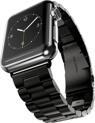 Produktbild von Strap-It Apple Watch Ultra Stahlarmband (Schwarz)