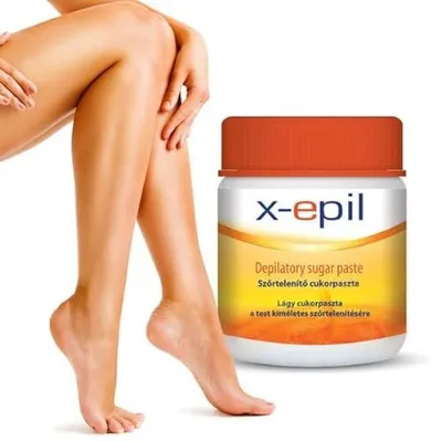 Obrázok produktu pre X-epil Depilatory Sugar Paste Normal Sugar Paste for Gentle Hair Removal on the Face and Body, Can Be Used with Paper Strip or Without It (250ml)