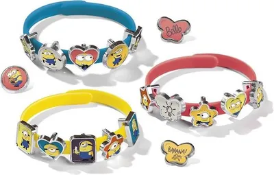 Produktbild von Totum Minions 2 Slide Charm Bracelets, Armbänder-Bastelset für Kinder, 3 Jahr(e), Mehrfarbig