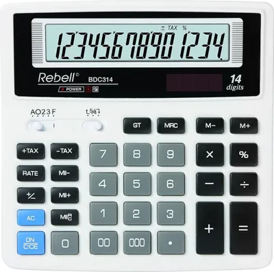 Produktbild von Rebell BDC 314 anzeigender Tischrechner mit Business-Funktionen