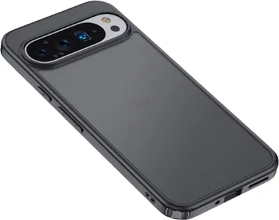 Produktbild von Google Pixel 9 / Pixel 9 Pro Hülle - Coverup Mattes transparentes Back Cover - Schwarz