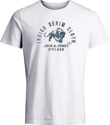 Produktbild von Jack & Jones Bluollie Kurzarm-t-shirt Weiß S Mann Weiß S