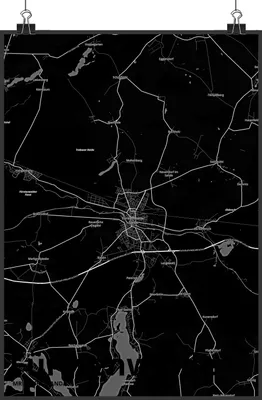 Produktbild von Mr. & Mrs. Panda Bild Fürstenwalde DIN A5 - Geschenk, Plakat, Kunstdruck, drucke, Stadt Dorf Karte Landkarte Map Stadtplan, wanddeko, poster