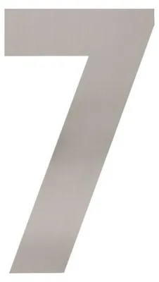 Productafbeelding van Huisnummer Intersteel 7 XL, 300 mm, roestvrij staal, geborsteld