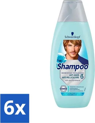 Produktbild von Schwarzkopf - Anti-Schuppen Shampoo - Gegen Schuppen & Juckreiz - 400 ml - Vorteilspack - 6 Stücke