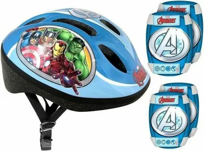 Produktbild von Stamp 7317504 Fahrradhelm Avengers blau Gr. 52-56 cm