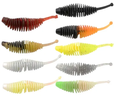 Produktbild von Trout Master Incy Grub 6cm - 6 Gummijigs, Farbe:Pearl