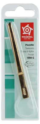 Zdjęcie produktu dla Pęseta Pfeilring skośna złota o długości 8 cm