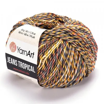 Produktbild von Yarn Art Jeans Tropical 610 Multi Pletací příze