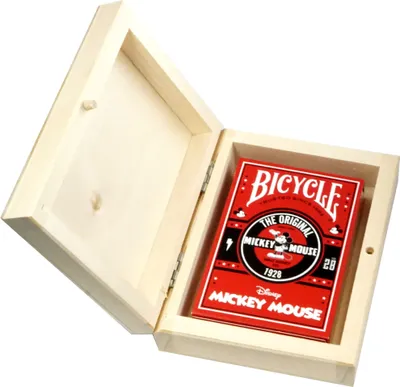 Obrázek produktu pro Hrací karty BICYCLE MICKEY MOUSE 1 TALIA v dřevěné krabici