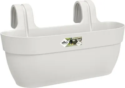 Image de Balconnière Elho Vibia Campana Easy Hanger Large, 7,5 L, 46 x 24 x 26,5 cm, Blanc Soie, Balcon & Extérieur