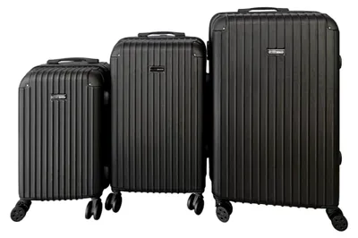 Produktbild von Kofferset aus ABS mit 73,5 cm, 64 cm und 53,5 cm, Handgepäckkoffer im Set, Robuste Reisekoffer mit leisen Rollen und Zahlenschloss