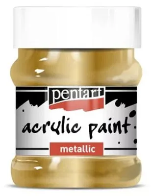 Produktbild von Pentart Metallic-Acrylfarbe 230 ml - 4071 Antikgold