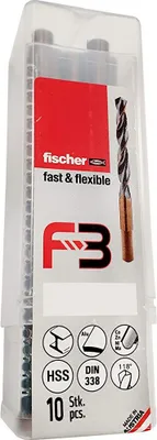 Produktbild von Bohrer Fischer f3 hss-r din Metall