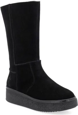 Produktbild von Rieker Schaftstiefel 78851-00 Wildleder Warmfutter profilierte Laufsohle schwarz Größe 40