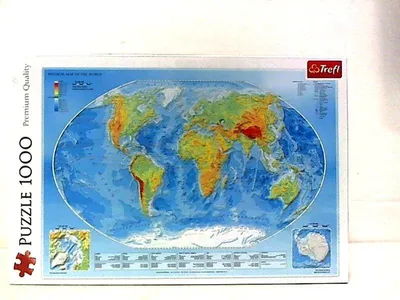 Obrázok produktu pre Puzzle 1000 Fyzická mapa sveta 10463