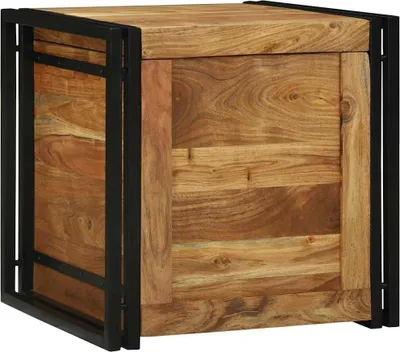 Immagine prodotto di Scatola di Stoccaggio 50 x 50 x 50 cm Legno di Acacia Massello