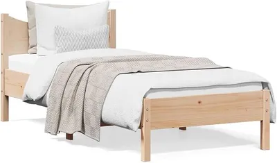 Produktbild von Bettgestell, 75 x 190 cm, Massivholz, für Erwachsene, Bett mit Rahmen