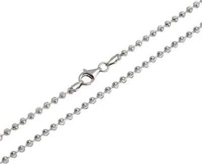 Produktbild von SILBERKETTEN STORE Kugelkette, geschliffen 3mm - 925 Silber, Länge wählbar von 38-120cm - 70cm