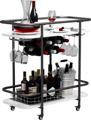 Produktbild von Weinbarhocker für Weinregal, ideal für Wohnzimmer, Esszimmer und Küche