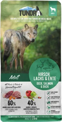 Obrázok produktu pre Tundra DOG suché krmivo zverina, kačica, losos 3,18 kg