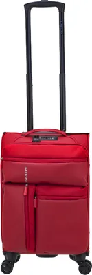 Produktbild von leichte Koffer, Handgepäck Trolley 35 Liter rot, Reisegepäck Stoffkoffer Davidts bei Bowatex.