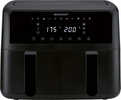 Produktbild von Silvercrest Heißluftfritteuse Digital Doppelzone »SHLFD 2600 B1« 2600 Watt
