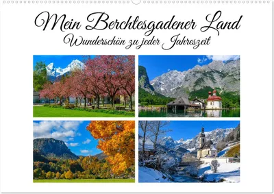 Produktbild von Mein Berchtesgadener Land - Wunderschön zu jeder Jahreszeit (Wandkalender 2025 DIN A2 quer), CALVENDO Monatskalender
