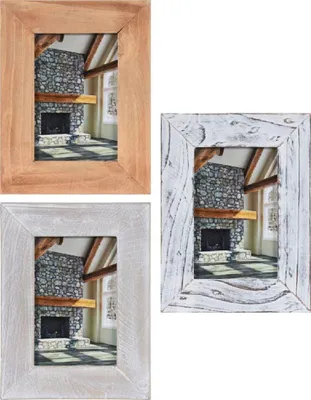 Zdjęcie produktu dla Henzo drewniana ramka Cottage 10x15 cm z podstawką, szeroki profil, 3 wzory