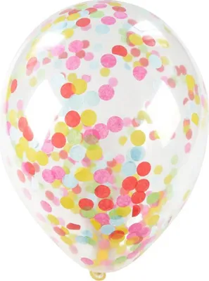 Zdjęcie produktu dla Balony Z Kolorowym Konfetti 5Szt