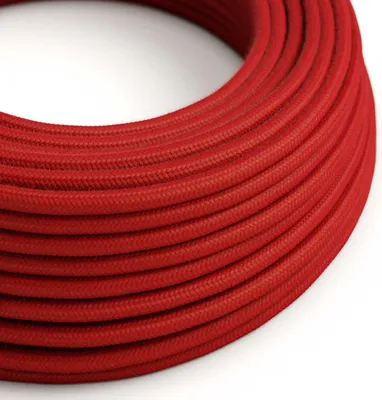 Immagine prodotto di Creative-Cables Cavo elettrico Ultrasoft, 2x0,75 mm², 50 m, Rosso Fuoco, Rotondo, cotone