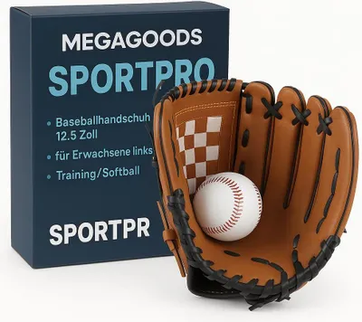 Zdjęcie produktu dla Rękawica baseballowa 12,5 cala dla dorosłych lewa treningowa softball DE.