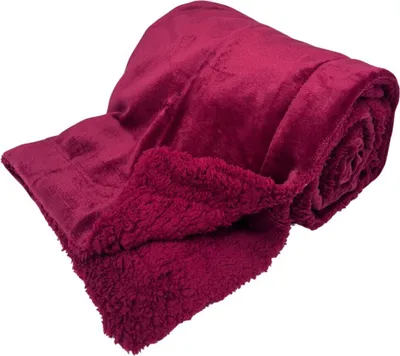 Obrázek produktu pro HOME ELEMENTS Deka 150 x 200 cm, s beránkem, mikroflanel, Vínová