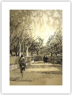 Produktbild von Poster - Poster ohne Rahmen - Park Spaziergang Baum - 30x40 cm - Wand Bild - Wanddeko - Wandbilder - Kunstposter - Wandposter - Bilder - Kunstdruck - Wanddekoration - Wandbild - P2XPA30x40-3758