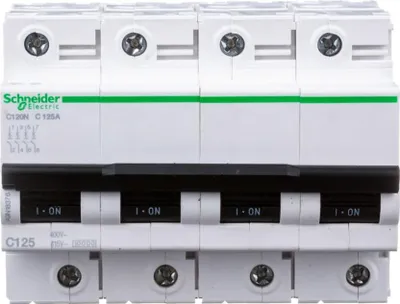 Immagine prodotto di Interruttore automatico 4P C 125A 10kA AC C120N A9N18376